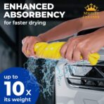 Premium 2pk Mini +1 Free Shammy Cloth for Car Drying - 17”x13” - Super Absorbent Chamois Towel for Car - Scratch-Free, Reusable & Soft Cleaning Towel - Image 2