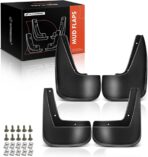 A-Premium Set of 4PCS Mud Flaps Splash Guards Mudguards Mudflaps with Hardware Compatible with Chevrolet Equinox 2010-2017, Sport Utility, (w/Fender Flares), Front and Rear (Driver & Passenger Sides)