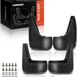 A-Premium Set of 4PCS Mud Flaps Splash Guards Mudguards Mudflaps with Hardware Compatible with Chevrolet Equinox 2010-2017, Sport Utility, (w/Fender Flares), Front and Rear (Driver & Passenger Sides)