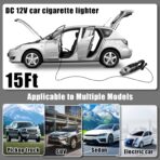 AUTODECO Car Cleaning Kit, Car Vacuum Interior Detailing Cleaner Kit with High Power Handheld Vacuum, Brush Set, Windshield Tool, Duster, Towels, Complete Car Care Tools for Women (Black) - Image 8