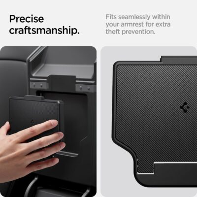 Spigen One-Tap Hidden Storage Box for Tesla Model Y Juniper (Standard, Premium & Performance 2026/2025) and Model 3 Highland (Standard, Premium & Performance 2026/25/24) - Image 7