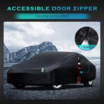 Car Cover Waterproof All Weather for Automobiles, Size A4 Universal Fit for Sedan Dodge Charger, Lincoln mkz, Hyundai Genesis, Ford Taurus, Buick Lacrosse, Mercedes Benz S-Class etc.(199 to 208 inch) - Image 7
