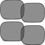 Car Window Shades for Baby, 4PCS 20"x12" Static Cling Window Shade, Window Covers for Side Front Back Windows, Blocks UV, Universal Fit, Pop Open Design