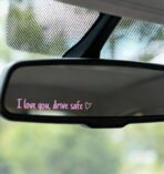10PCS I Love You Drive Safe Mirror Sticker, I Love You Drive Safe Sticker for Car Windows & Rearview, Funny & Cute Decals to Show Your Loves, Waterproof and Reusable - Image 7