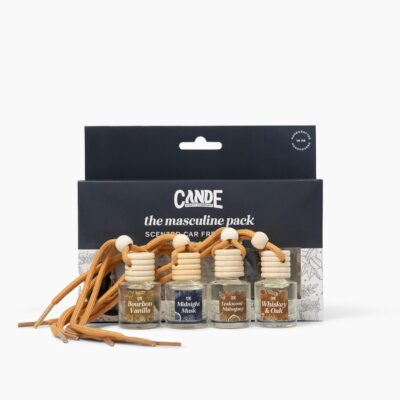 CE Craft Hanging Car Air Freshener – Fragrance Oil Diffuser with Essential Oils – Long-Lasting Aromatherapy Scents for Automobiles – 4 Pack, Masculine - Image 3