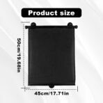 Vrasly 2 Pack Roller Car Side Window Sun Shade, Retractable Car Window Shade for UV and Sun Glare Protection (18"x20") - Image 2