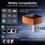 Denash 2 in 1 Wireless CarPlay and Android Auto Adapter, Fast Auto-Connect Plug & Play CarPlay Dongle, No Delay Car Play Adapter with USB/USB-C Port for iPhone & Android (Color Pattern) - Image 9