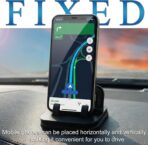 2-in-1 Car Dashboard Phone Mount with Roll-Up License Plate Holder, Adjustable 360° Viewing, Shockproof Anti-Slip Silicone Cradle, No-Installation Dash Stand for All Smartphones - Image 9