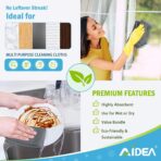 AIDEA Microfiber Cleaning Cloth Grey 50PK, Microfiber Towels for Cars, Premium Car Cloths, Dusting Cloth Lint Free Cleaning Rags for SUVs, House, Kitchen, Window, Workshops,11.5×11.5" - Image 6