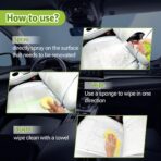 500ml Car Interior Polish Ceiling Foam Headliner Roof Fabric Cleaner Spray Kit for Leather, utomotive Seat,Dashboard, Carpet,Plastic, Vinyl Glass, All-Purpose for Auto Interiors (1 Pack, 16.9fl oz) - Image 5