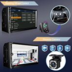 7 Inch Car Stereo with Wireless Apple CarPlay,Double Din Car Radio Androdi Auto,Bluetooth 5.2,IPS 1024 * 600 Display,FM Radio, Backup Camera,Online Navigation,178 * 100mm,Car Audio Receivers - Image 5