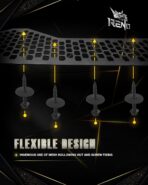 RENO Truck Mud Flaps, Driver Passenger Sides Splash Guards Compatible with Universal Truck SUV Off-Road Car Heavy Duty Vehicle Sediment Protection (Front + Rear, 4PCS) - Image 5