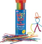 Wikki Stix for Doodlers - Kid's Travel Essential: Portable Creativity On-The-Go! Pack of 24 Wikki Stix in Neon and Primary Colors. Made in USA ! 3 & Up.
