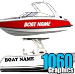 Custom Vinyl Boat Numbers & Letters (Two Decals) Marine Lettering Stickers - Image 13