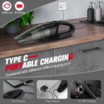 30-Min Runtime Pro Handheld Vacuum Cordless - 1.65lbs Ultra Lightweight, 3-in-1 with LED Light & HEPA Filter, for Car Detailing & Pet Hair (Graphite) - Image 5