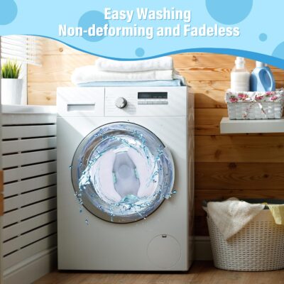 Upgraded 2 in 1 Baby Travel Pillow, Adjustable Banana Shape Baby Neck Head Support Piloow Stroller Insert Cushion for 4 Months Up Kids, Toddler, Blue - Image 5