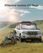 Windshield Sun Shade for Ram 1500 2019-2025 with 5 Inch Wide Sensor. Reflective Aluminum Film Front Window Sunshade - BLAZBLOCK - Image 4