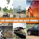 Mini Size Soft Rubber Car Universal Mud Flaps Mudguards All Weather, Fits for Sedan, Hatchbacks,Exterior Accessories Black+Red Sports, Front & Rear, 4Pcs Set - Image 2