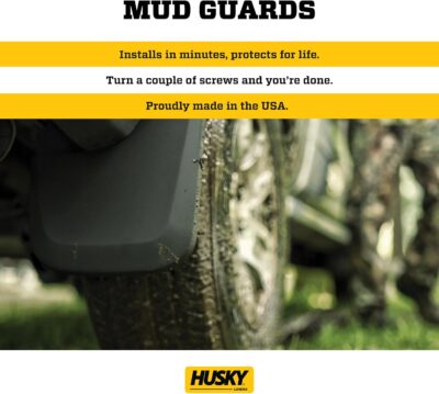 Husky Liners Custom Mud Guards | Fits 2024-2026 GMC Canyon, Crew Cab (Excludes The AT4X Model) | Front & Rear Set, 4-pc Black - 58326 - Image 4