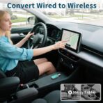 Wireless CarPlay Adapter,Covert Factory Wired to Wireless Car Play Adapter for iPhone 6+ (iOS only) Easy Setup Plug&Play,Multiple Controls,Support USB&USB-C - Image 6