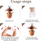 Maromalife Essential Oil Car Diffuser, Wooden Acorn Decor Cute Car Diffuser Air Freshener, Hanging Aromatherapy Diffuser Perfume Car Decoration, Gift for Women/Men, Christmas, Birthday - Image 5