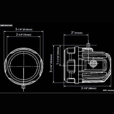 LED Spot Light Kit - 2 Pack, 3 inch Round LED Accessory Lights with Wiring Harness,LED Fog Light for Utv ATV Motorcycle Trucks Off Road (White Beam) - Image 6
