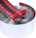 4"(100mm) Automotive Chrome Trim Molding Heavy Duty Car Side Moldings Self Adhesive UV Protected Scratch-Proof for Truck RV Boat Exterior Interior Body Door Window Bumper, 10FT