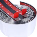 4"(100mm) Automotive Chrome Trim Molding Heavy Duty Car Side Moldings Self Adhesive UV Protected Scratch-Proof for Truck RV Boat Exterior Interior Body Door Window Bumper, 10FT