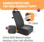 Active Pets Dog Car Seat Cover, Waterproof Front Seat Protector for SUV Truck Sedan, Pet Safety Travel Comfort System with Universal Fit, Black - Image 5