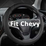 West Llama Customized Auto Car Steering Wheel Cover for Chevy 14.5-15 inches, Steering Wheel Cover for Chevrolet (Black - Standard Size)