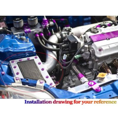 JDMSPEED 20 Pcs Neo Chrome CNC Billet Aluminum Fender Washer Engine Bay Dress Up Kit - Image 7