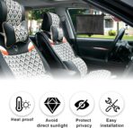 Vrasly 2 Pack Roller Car Side Window Sun Shade, Retractable Car Window Shade for UV and Sun Glare Protection (18"x20") - Image 5
