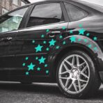 30pcs Star Vinyl Decal for Cars, High Intensity Reflective DIY Stickers for Window Bumper Mirror Laptop Decals Waterproof Night Safety Sign Car Stickers (Mint Green) - Image 2