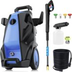 5000PSI 4.0GPM Heavy Duty Electric Pressure Washer with 33 FT Extension Hose, 4 Quick Connect Nozzles and Foam Cannon for Cars/Fences/Driveways/Patios/Home Cleaning, Blue