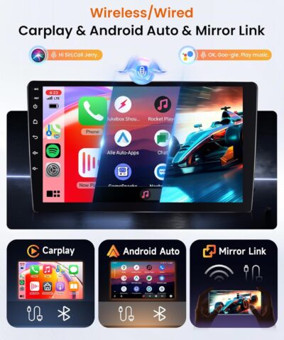 4Core 2G+64G Android 13 Car Radio for Ford Escape 2007-2012/Mazda Tribute 2007-2012, Rimoody Car Stereo Wireless Carplay Android auto GPS Navigation 5G-WiFi Bluetooth 5.0 9 Inch Screen Backup Camera - Image 2