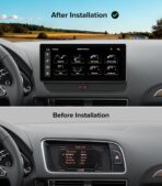 10.25" Linux Carplay Stereo for Audi Q5 SQ5 2009-2017 with MMI 3G System (Multimedia Radio ONLY) -Wireless CarPlay Android Auto Radio, 1920x720 HD Touch Screen, Dual OS, Retains OEM MMI Knob - Image 4
