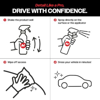 Malco E-ZEE Tire Shine Spray – Premium Emulsion-Style Dressing for All Vehicle Tires/Produces Deep Glossy Shine / 16 oz. (118116) - Image 7