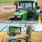 Tractor GPS Navigator for Precision Farming, GNSS Agricultural Farming Navigator with 9" Touch Screen Suitable for Spraying Plowing and Sowing Farmland Activities Automatic Positioning - Image 3