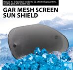 2PC Side Window Car Sunshade, Universal Car Window Shade for Baby, Sun Protection and Breathable Car Window Shade for Baby with Suction Cup Installation Accessories, for Cars (Black) - Image 4