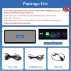 Road Top 12.3" Ultra-Narrow CarPlay Screen Upgrade for Mercedes-Benz C-Class W204 (2008-2010 NTG4.0), Wireless CarPlay & Android Auto, Linux Touchscreen Display Retrofit, OEM Integration Car Stereo - Image 8