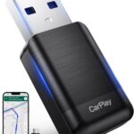 Wireless CarPlay Adapter for Apple iPhone, 2026 Convert Wired to Car Play Wireless, Plug & Play, Auto-Connect, Ultra Mini Car Play Adapter with USB A/C, No Latency for iPhone iOS 10+(2017+ Vehicles)