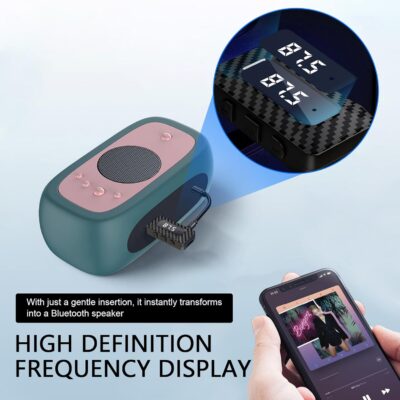 USB Bluetooth Receiver for Car, Bluetooth 5.3 Wireless Audio Adapter, USB Power Supply 3.5mm Aux Jack Adapter, FM+AUX Transmitting Signal Receiver, for Car Stereo Sound Home Stereo, PC (Black) - Image 6