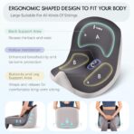 Car Seat Cushion and Lumbar Support Pillow, Larger Memory Foam Seat Cushion, Ergonomic L-Shaped Design Cushion for Back Pain Relief, Non-Slip Driving Cushion for Car, Office, Truck, Wheelchair-Black - Image 6