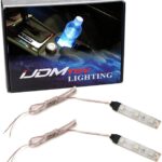 iJDMTOY 3-SMD LED Cup Holder, Glove Box, Ashtray Accent Lighting Strip Lights, Xenon White