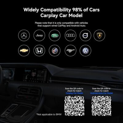 Wireless CarPlay Adapter with YouTube Netflix TikTok, Carplay Ai Box Wireless Carplay & Android Auto, WiFi Bluetooth and HDMI Output, Only for Cars with Wired CarPlay &Wired Android Auto - Image 5