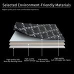 Breathable Car Seat Cover,Luxury Front Seat Cover,Durable and Non Slip,Polyester Silk Material, Universal Car Seat Cushion,Suitable for All Seasons,Airbag Compatible. (Black，2PCS) - Image 5