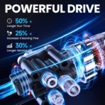 Cordless Pressure Washer 21V x2 batteries , Cordless Power Washer Battery Powered, Portable Pressure Washer w/ 6-in-1 Nozzle, Soap Container, Charger Included - Image 3