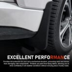 2 PCS Car Mud Flaps, Splash-Protection Auto Fender Flaps, All Weather Protector Universal Mud Guards, for Sedans and SUVs (Black, 7x9.8In) - Image 7