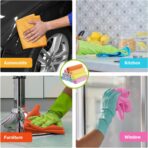 AIDEA Microfiber Cleaning Cloth, 20PK, Colorful Lint-Free Vibrant Cleaning Rags, Microfiber Towels for Cars, Wash Cloths, Dusting Cloth for Home, Window, Cleaning Supplies, 11.5"×11.5" - Image 5