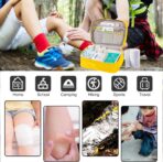 Travel Bag for Women Men Lightweight Large Organizer Travel Bag Storage Medicine Bag Portable Toiletry Essentials Waterproof Carry Case with Handle for Car Home Office School Outdoor Camping, Yellow - Image 4